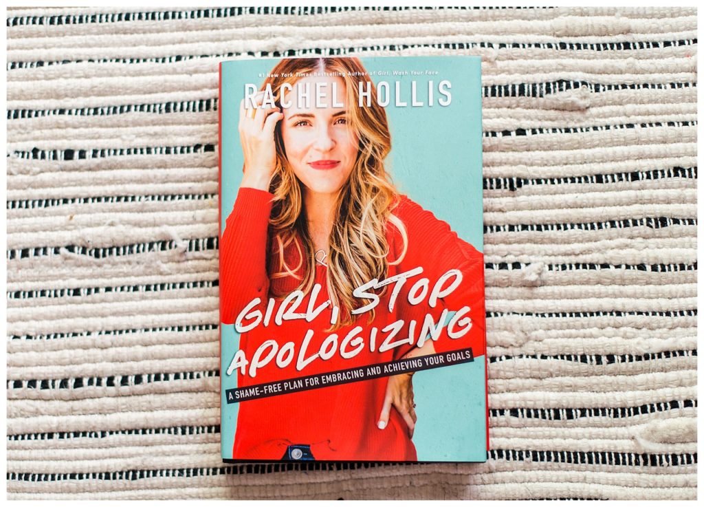 book cover for girl stop apologizing