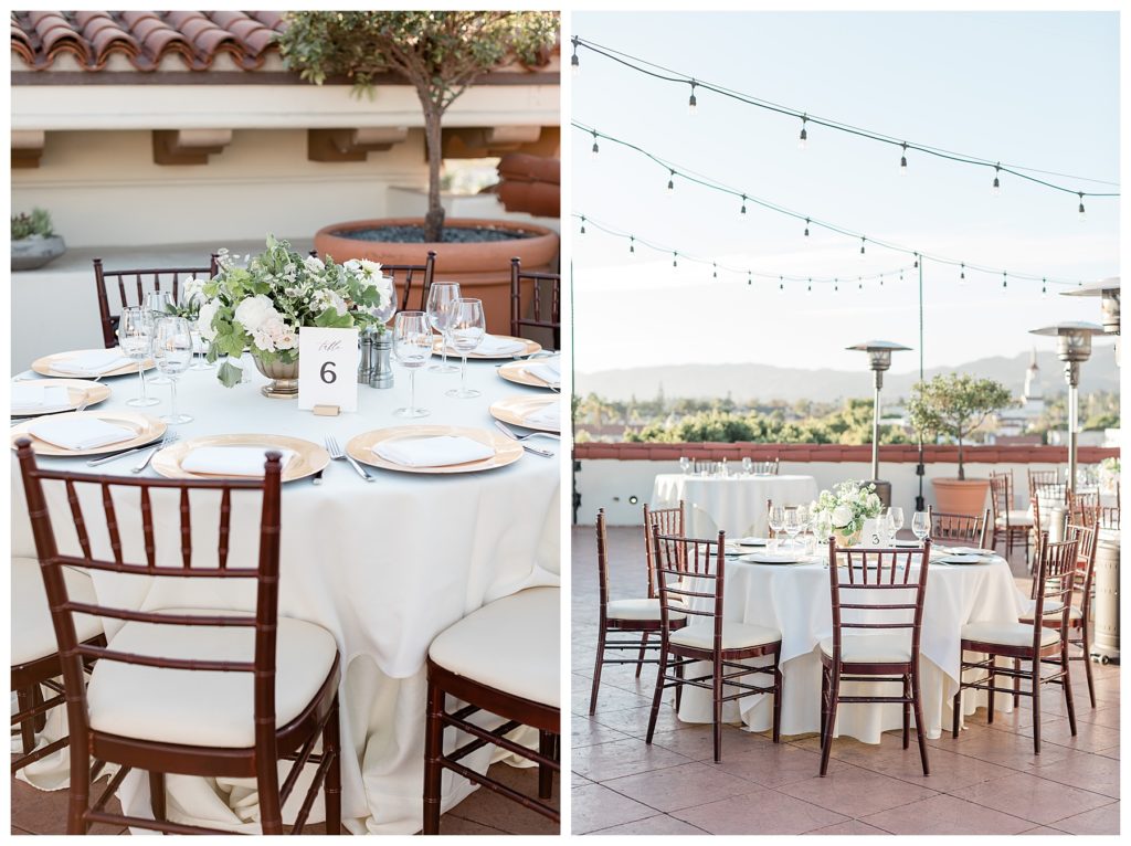 Santa Barbara wedding reception styled by wedding designer